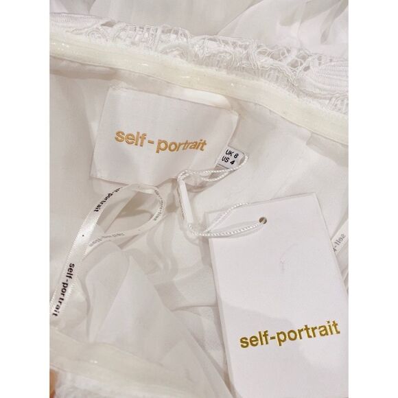 Self-Portrait Off-the-shoulder Guipure Gown - Picture 8 of 10